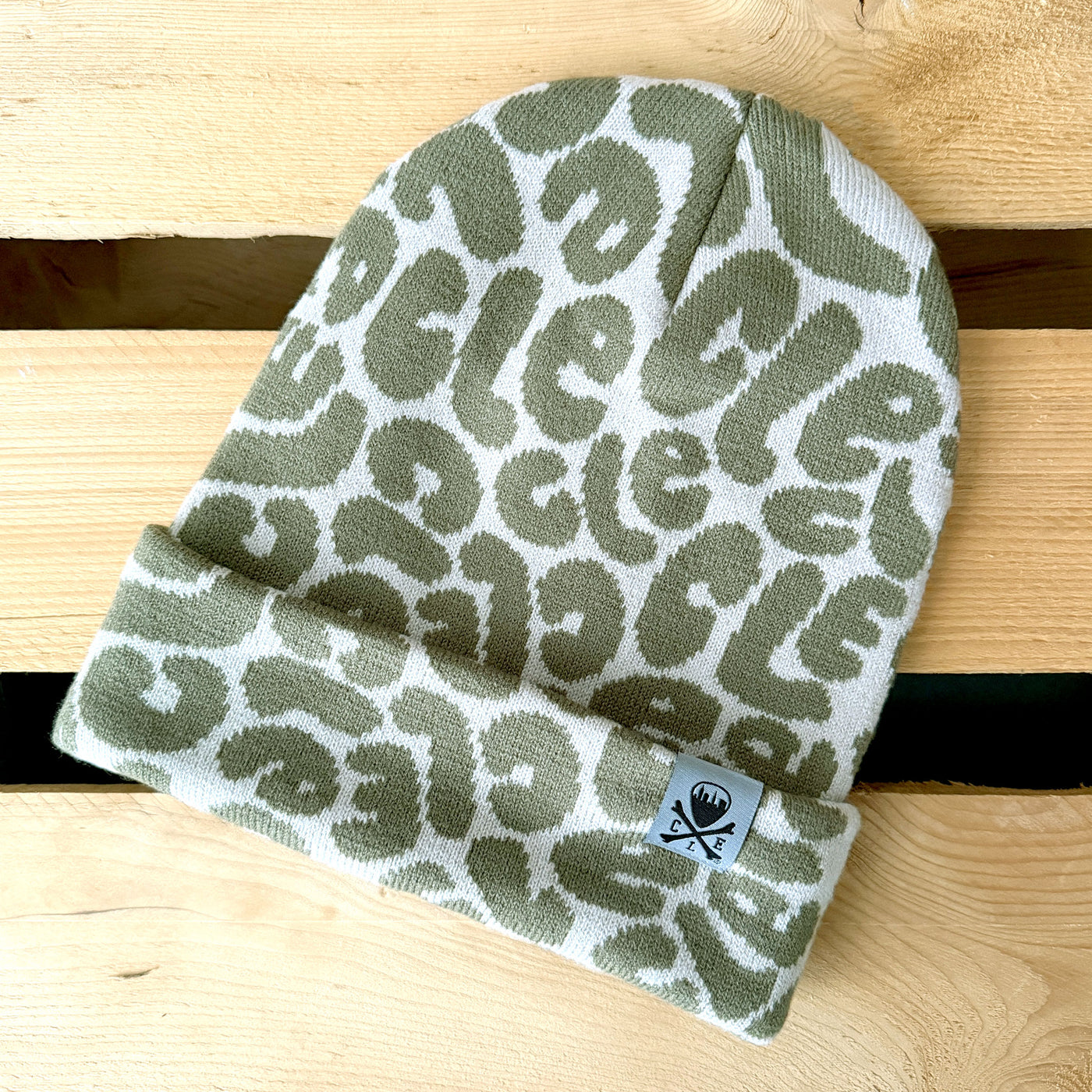 CLE Bubble Letters Knit Hat