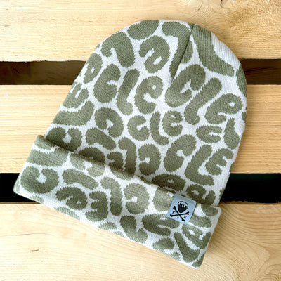 CLE Bubble Letters Knit Hat