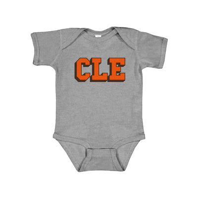 CLE College - Brown/Orange - Newborn & Infant Bodysuit