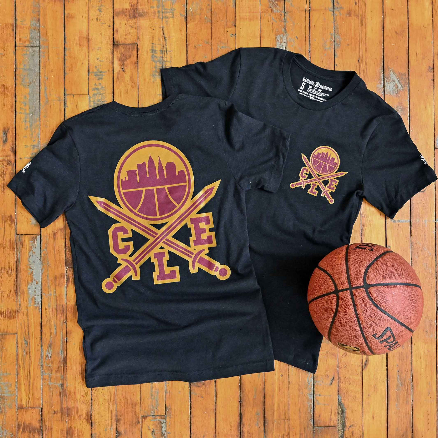 CLE Logo - Basketball Edition - Unisex Crew T-Shirt