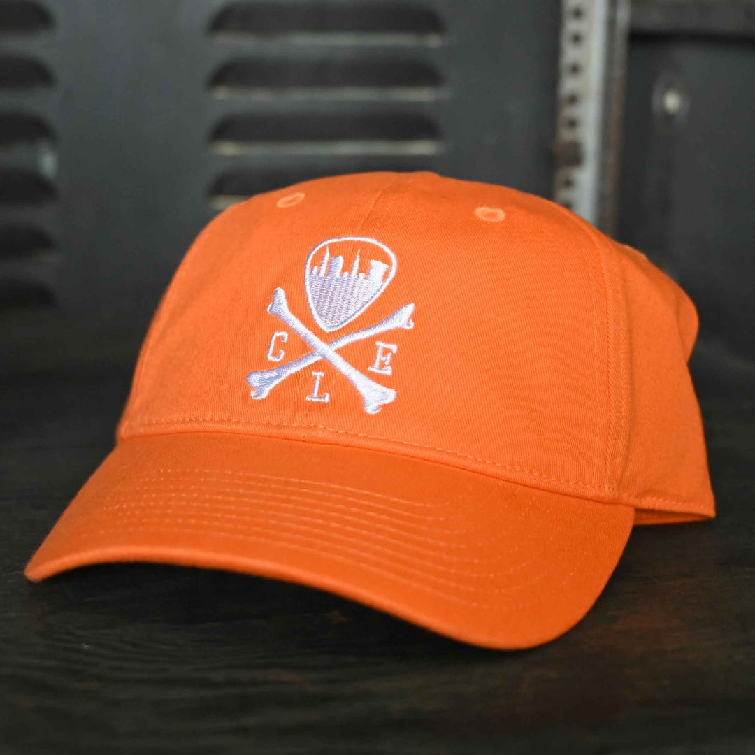 Tech Design Graduation Cap Embroidered Dad Hat - Adjustable Cotton Baseball Cap, Unisex, Orange - View #8