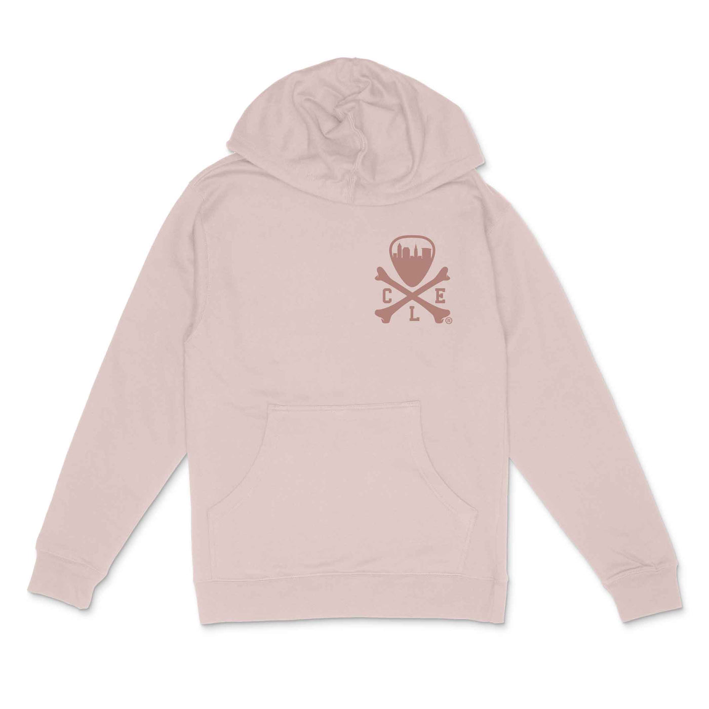 CLE Logo - Unisex Pullover Hoodie - Pigment Dusty Pink