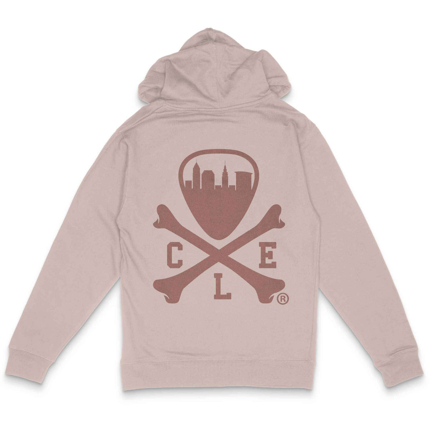 CLE Logo - Unisex Pullover Hoodie - Pigment Dusty Pink