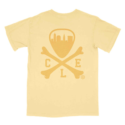 CLE Logo - Unisex Crew T-shirt - Butter Yellow