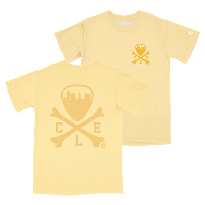 CLE Logo - Unisex Crew T-shirt - Butter Yellow