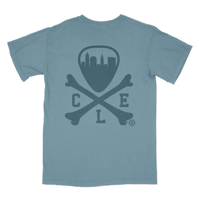 CLE Logo - Unisex Crew Tshirt - Ice Blue