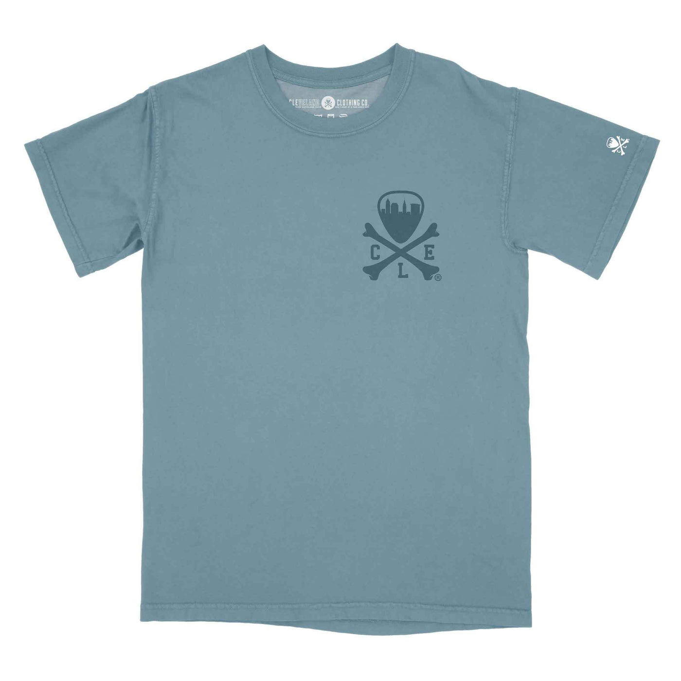 CLE Logo - Unisex Crew Tshirt - Ice Blue