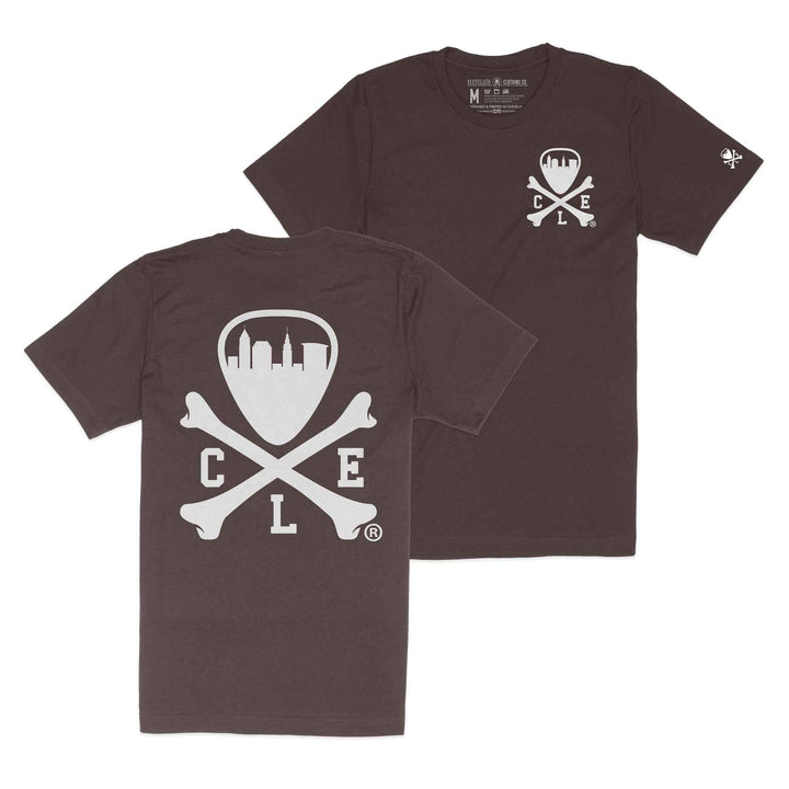 CLE-LOGO-TEE-BROWN-FRONT-