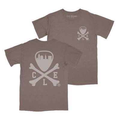 CLE Logo - Mens/Unisex Crew T-shirt - Espresso