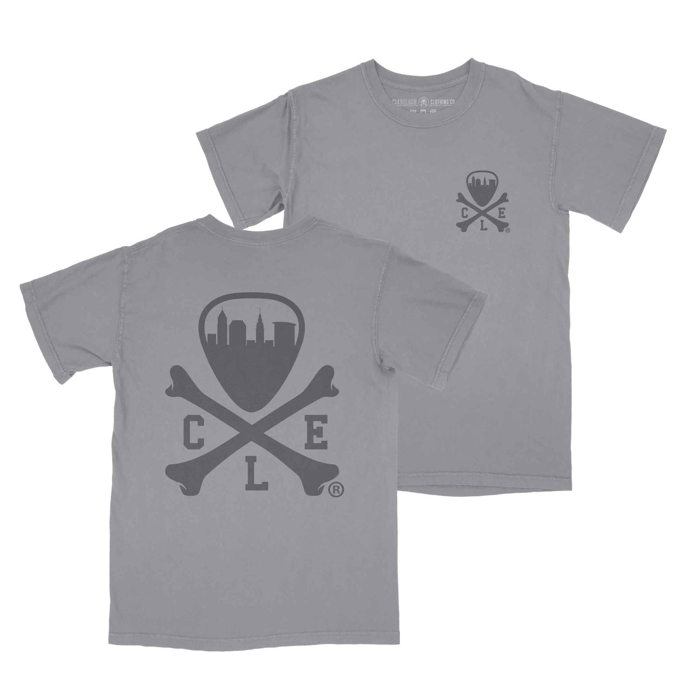 CLE Logo - Unisex Crew T-shirt - Grey