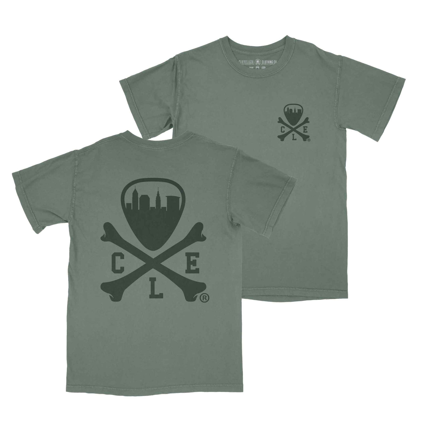 CLE Logo - Unisex Crew T-Shirt - Moss