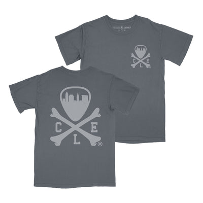 CLE Logo - Mens/Unisex Crew T-shirt - Pepper