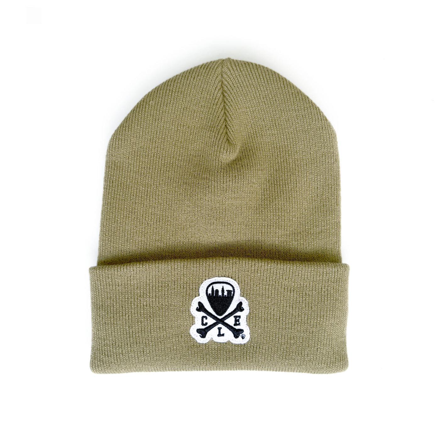 CLE Logo Knit Beanie - Birch