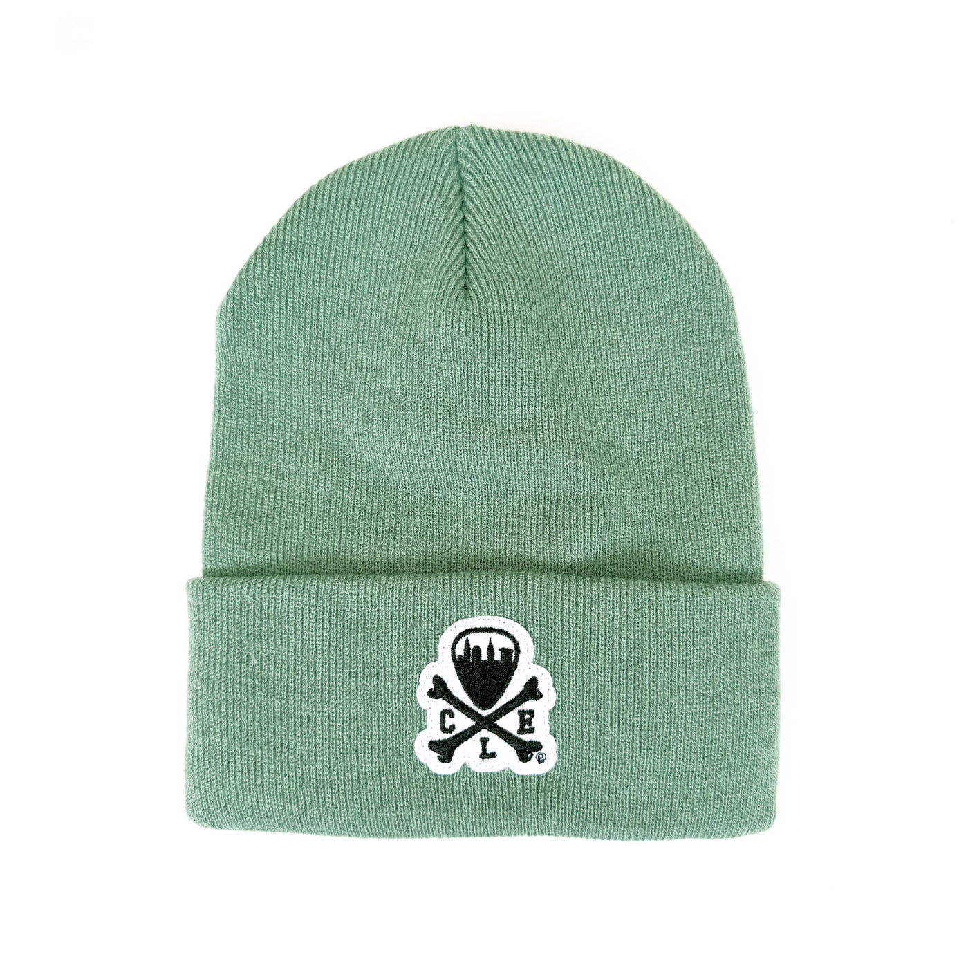 CLE Logo Knit Beanie - Mint