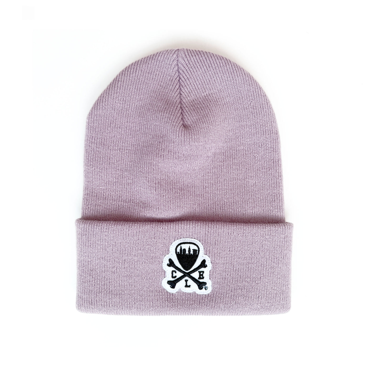 CLE Logo Knit Beanie - Rose