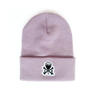 CLE Logo Knit Beanie - Rose