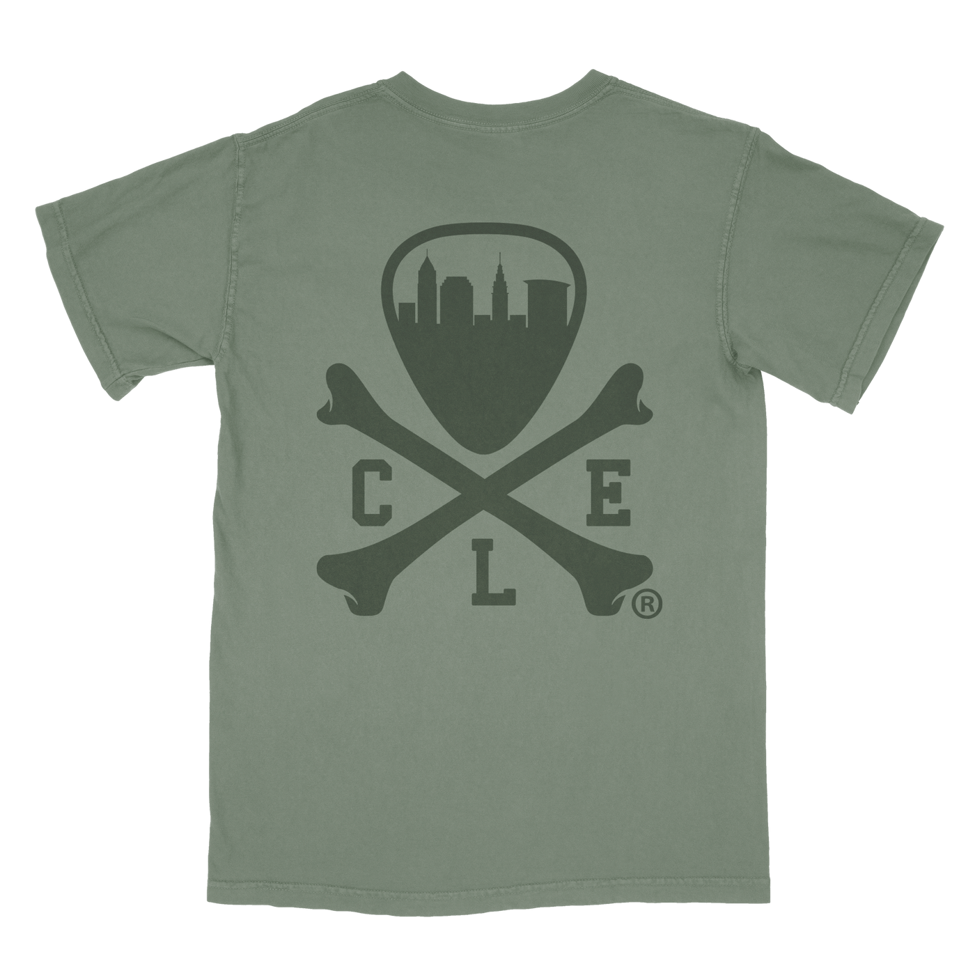 CLE Logo - Unisex Crew T-Shirt - Moss