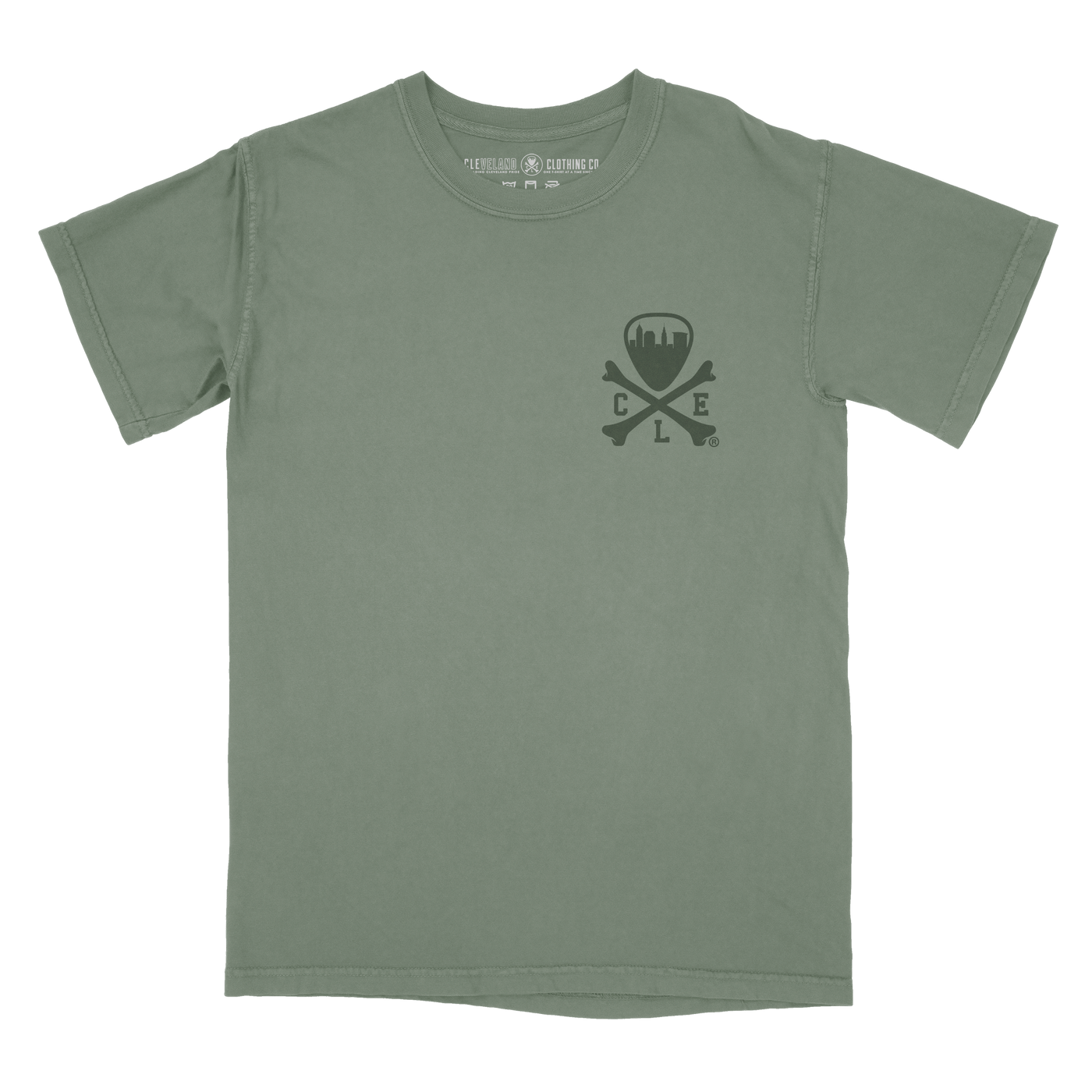 CLE Logo - Unisex Crew T-Shirt - Moss