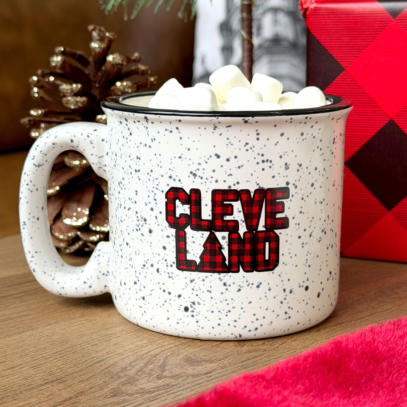CLEVELAND - Buffalo Plaid Campfire Mug