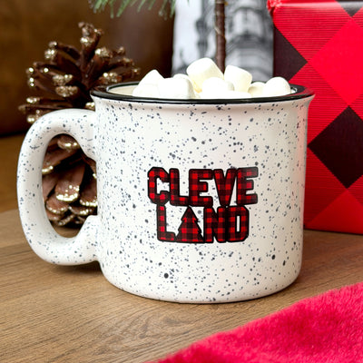 CLEVELAND - Buffalo Plaid Campfire Mug