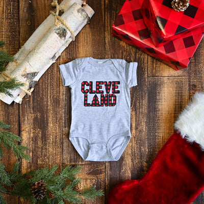 CLEVELAND - Buffalo Plaid - Newborn & Infant Bodysuit