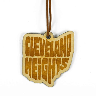 'Cleveland Heights, Ohio' Wood Ornament