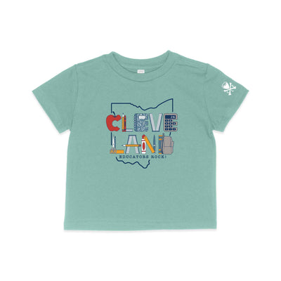 Cleveland Educators Rock - Toddler Crew T-Shirt - Support Local Teachers & Classrooms