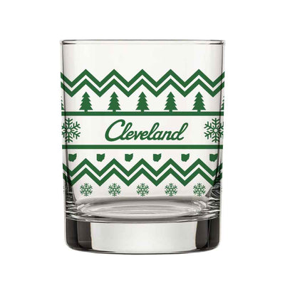 Cleveland Holiday 140z Old Fashioned Glass