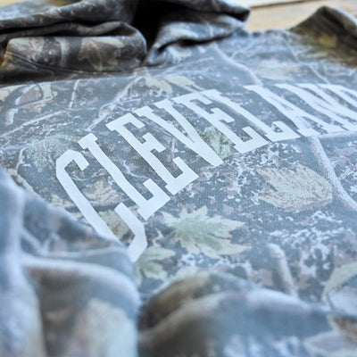 Cleveland Arch - Unisex Pullover Hoodie - Deadwood Camo