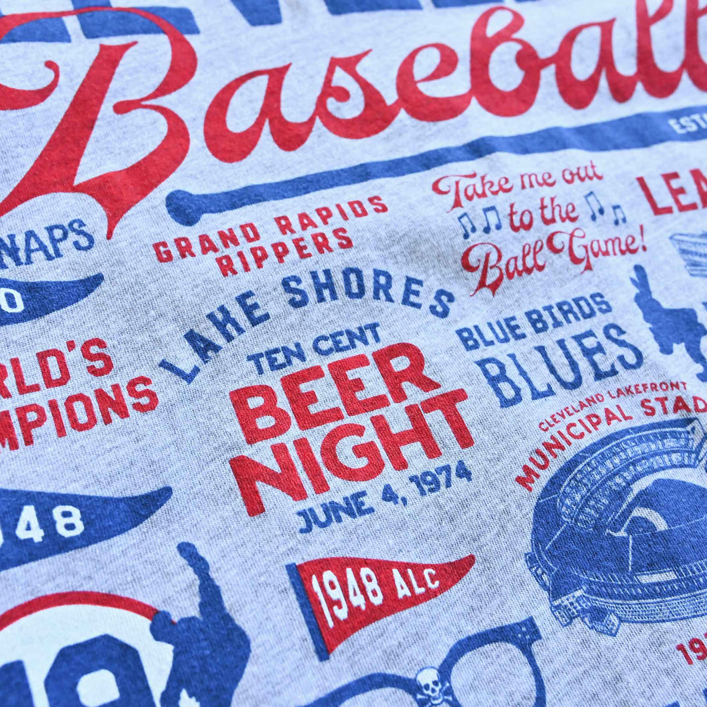 Cleveland Baseball Collage - Unisex T-Shirt