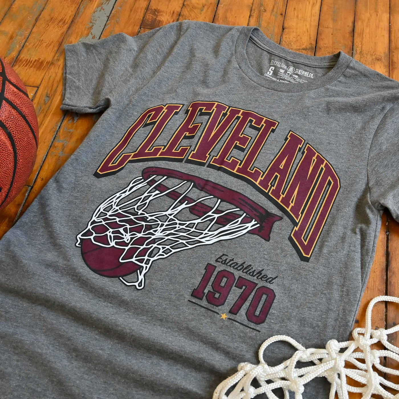 Cleveland Basketball Swish - Unisex Crew T-Shirt