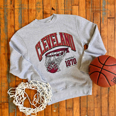 Cleveland Basketball Swish - Unisex Crewneck Sweatshirt