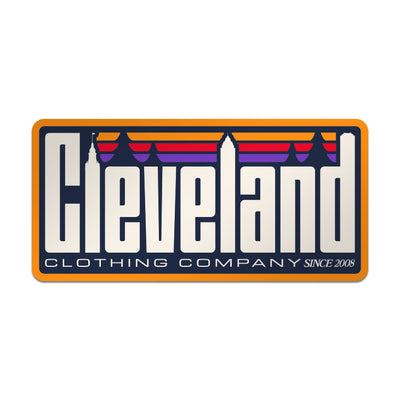 CLE Sticker, CLE Clothing Outdoors Skyline