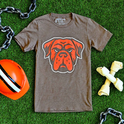 Cleveland Football Dawg - Mens/Unisex Crew T-Shirt