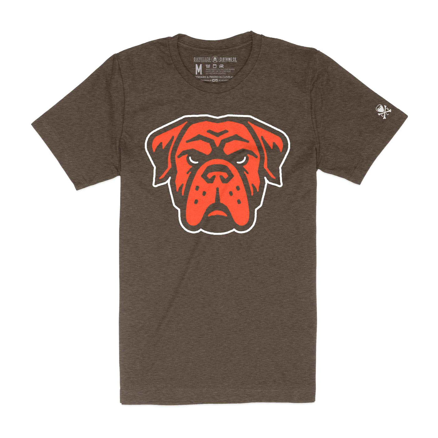 Cleveland Football Dawg - Mens/Unisex Crew T-Shirt