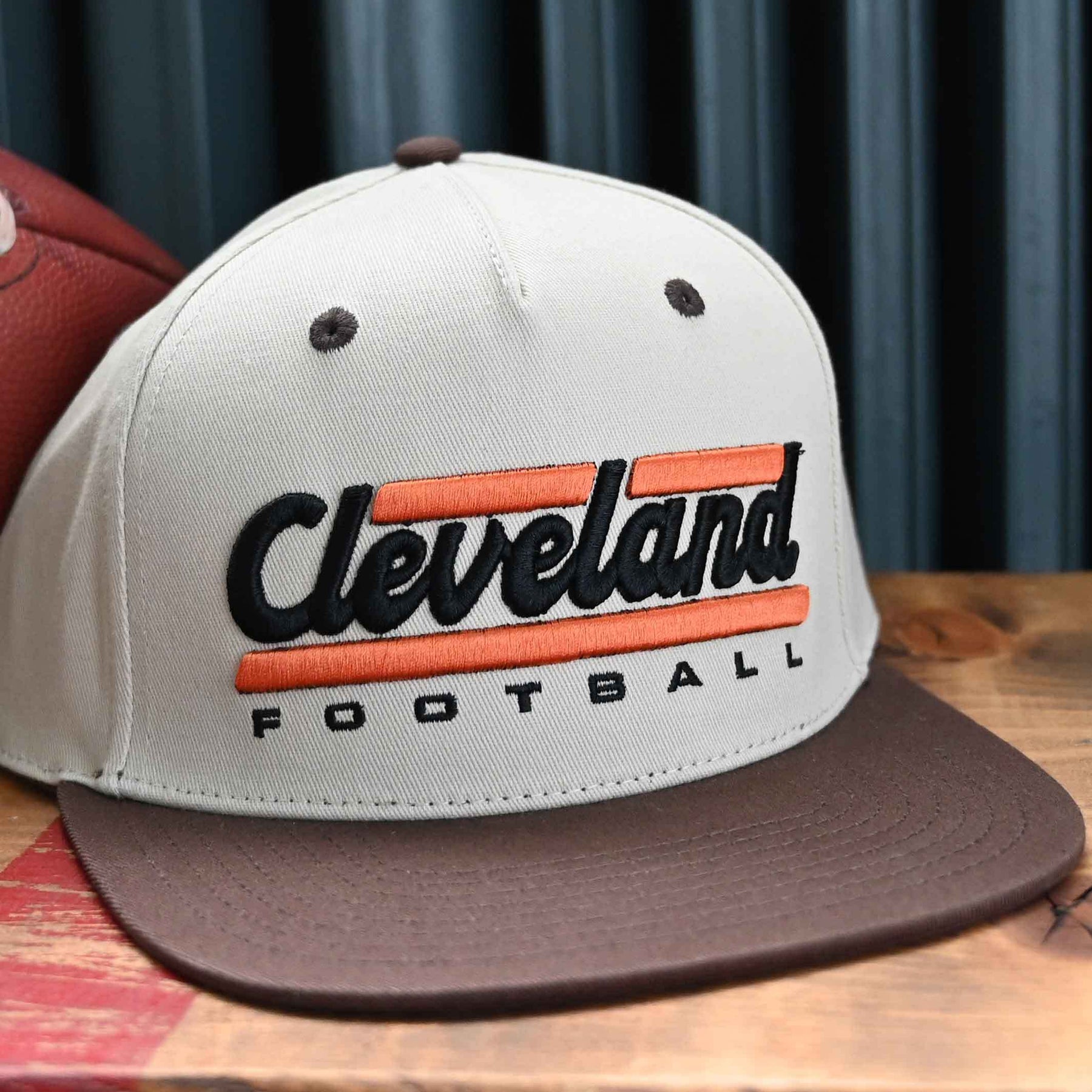 Mitchell and Ness Cleveland Browns Brown Special Script Long