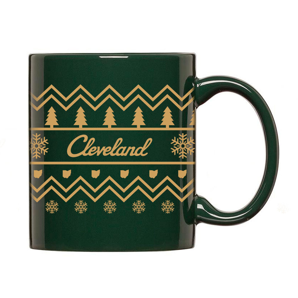 Cleveland Holiday Coffee Mug  11 oz
