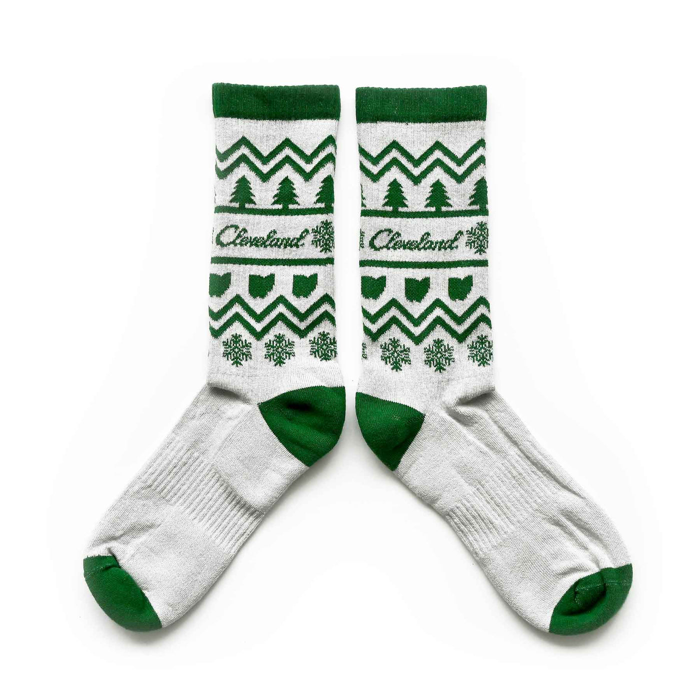 Cleveland Holiday Sweater Crew Socks