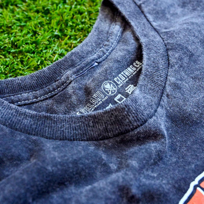 Cleveland Lightning Helmet Unisex Crew T-Shirt – Black Mineral Wash