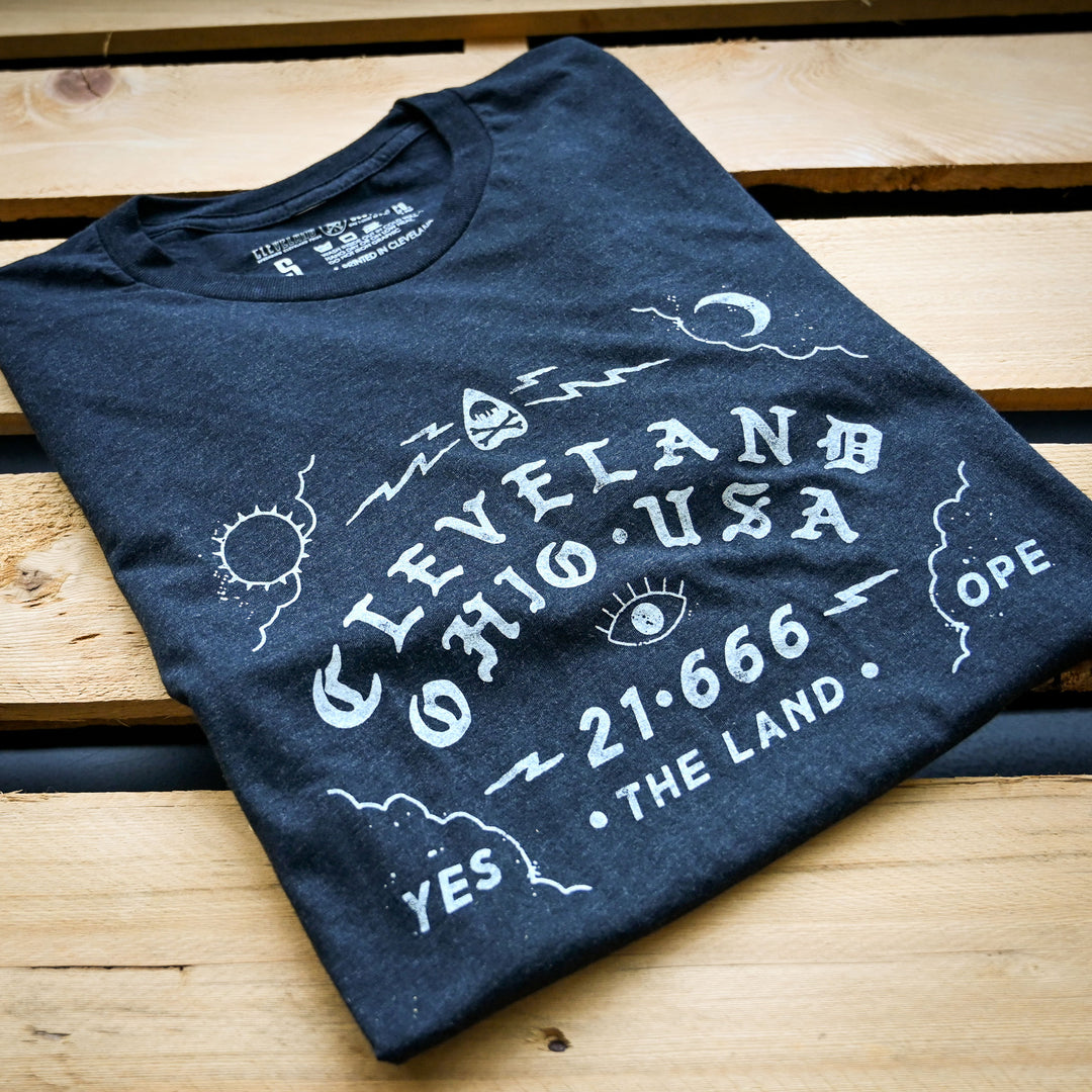 Cleveland Ouija Board - Mens/Unisex Crew T-Shirt