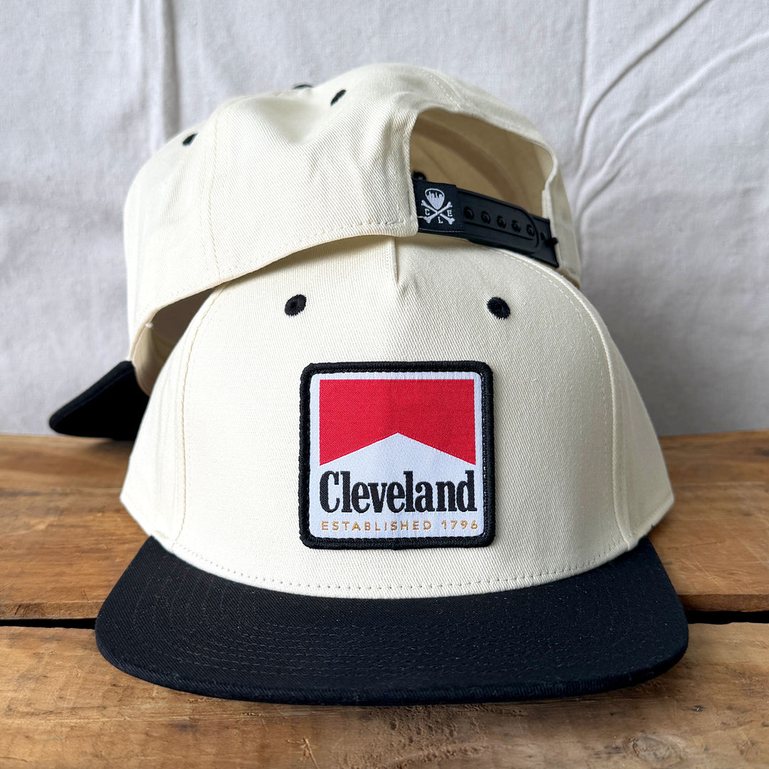 Cleveland Reds Snapback Hat | Off-White Black Cleveland Cap | CLE