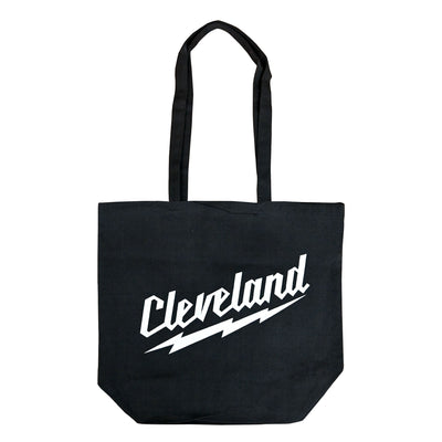 Cleveland Rock Script Lightning Bolt Tote