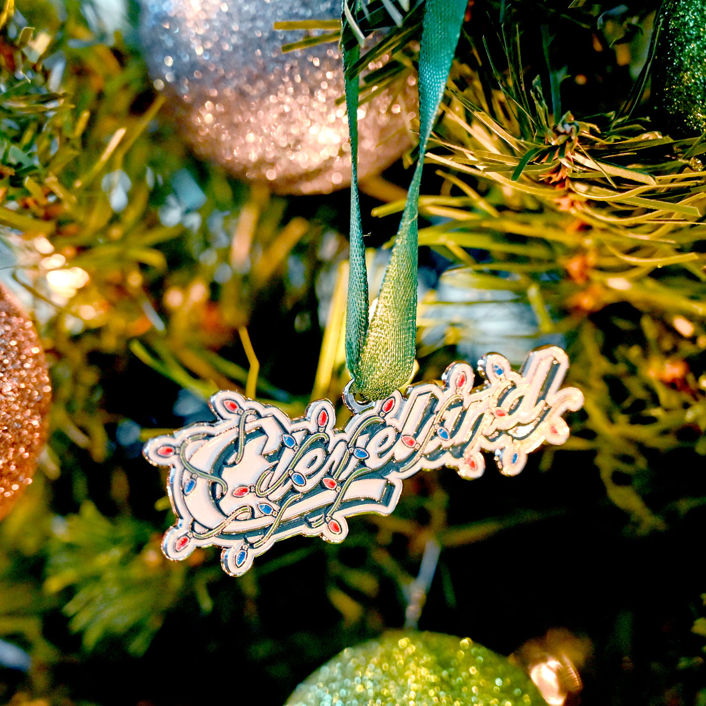 Cleveland Script Lights Ornament