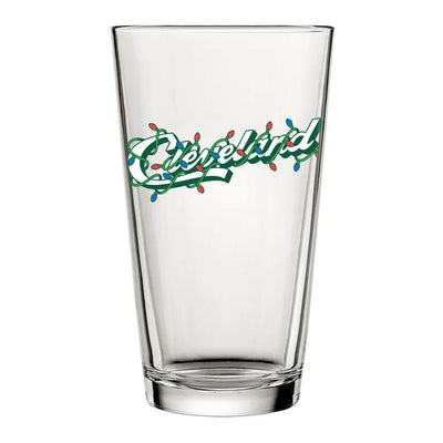 Cleveland Script Lights Pint Glass