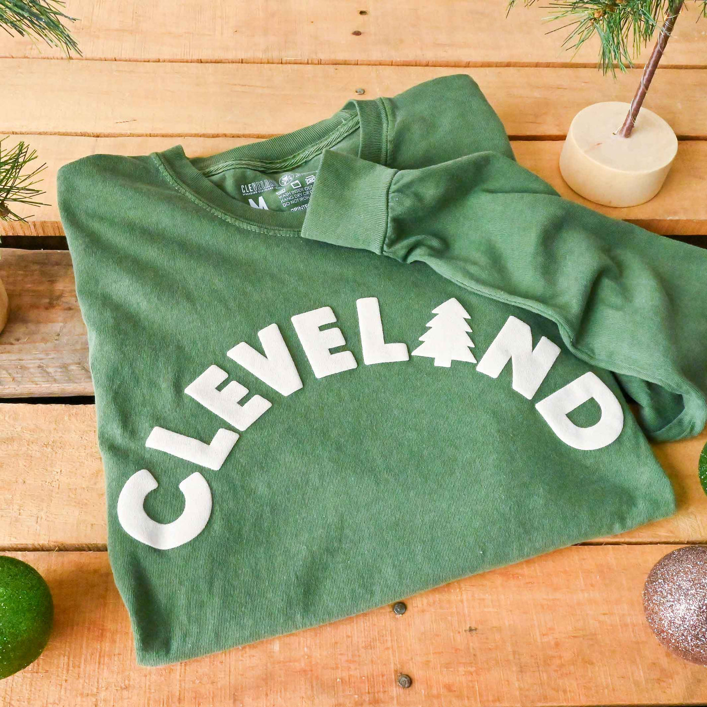 Cleveland Tree Arch - Unisex Long Sleeve Crew T-Shirt