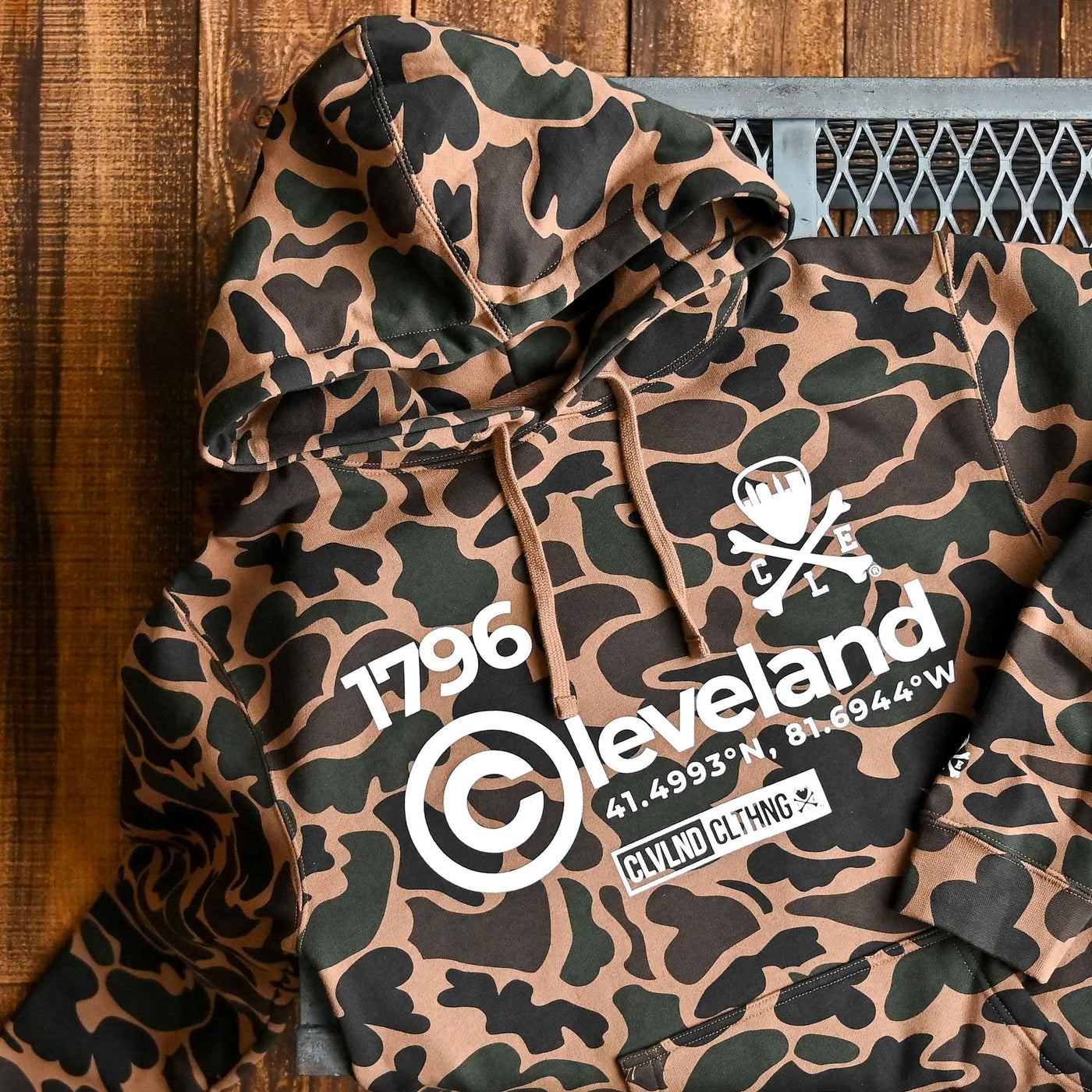 Copyright Cleveland Clothing - Unisex Pullover Hoodie - Camo