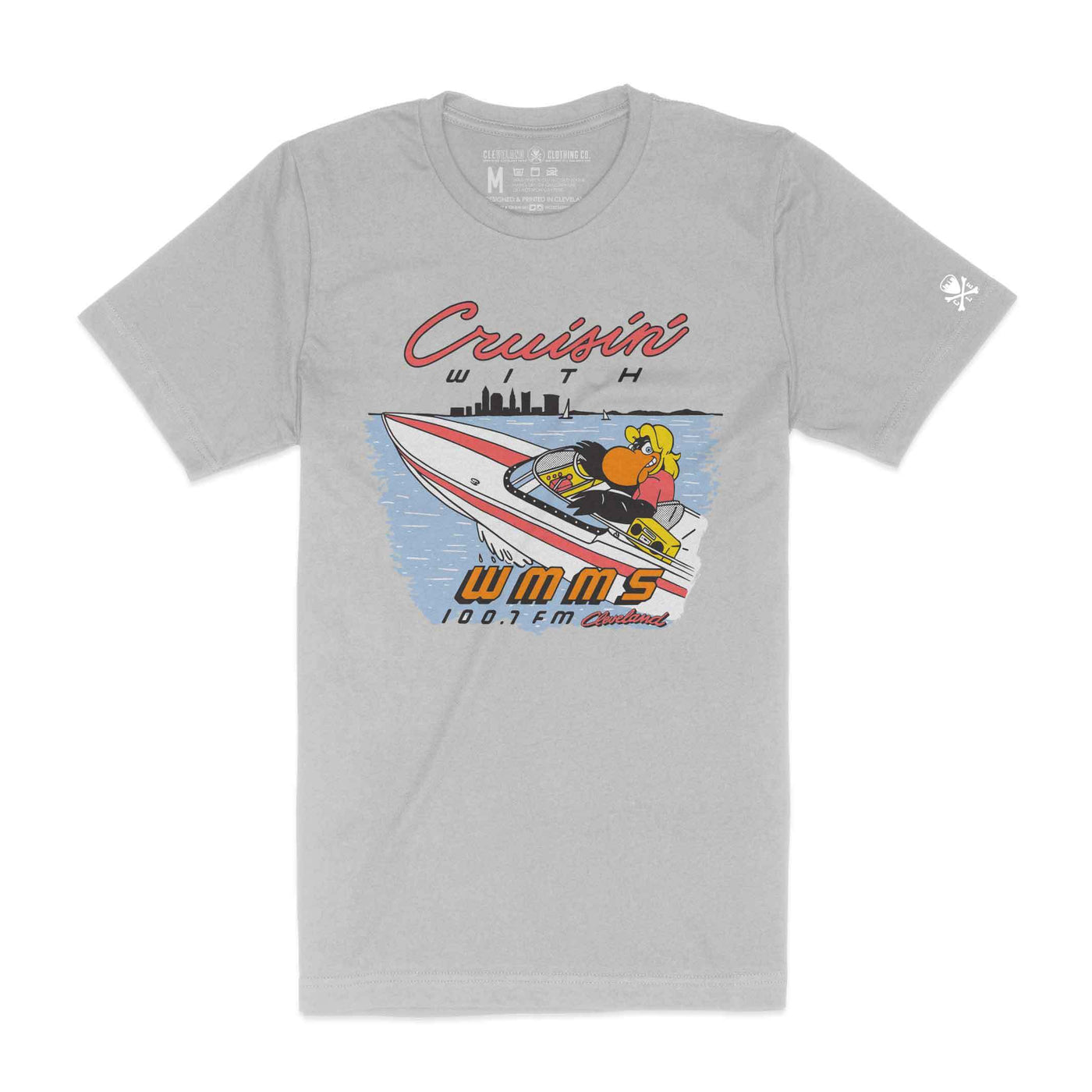 WMMS 100.7 FM Cruisin' with the Buzzard - Mens/Unisex Crew T-Shirt *Officially Licensed