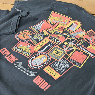 Explore Cleveland Landmarks - Unisex/Mens Crew T-shirt