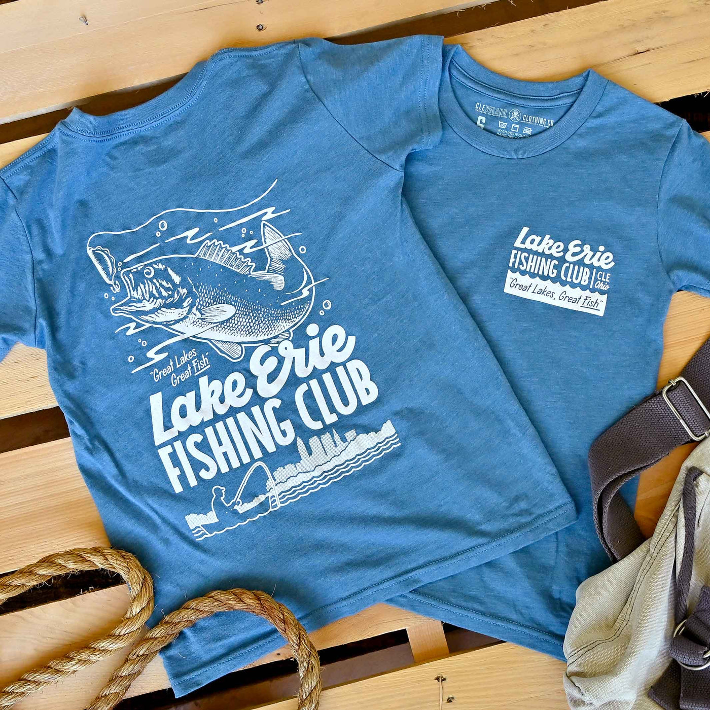 Lake Erie Fishing Club - Youth Crew T-shirt