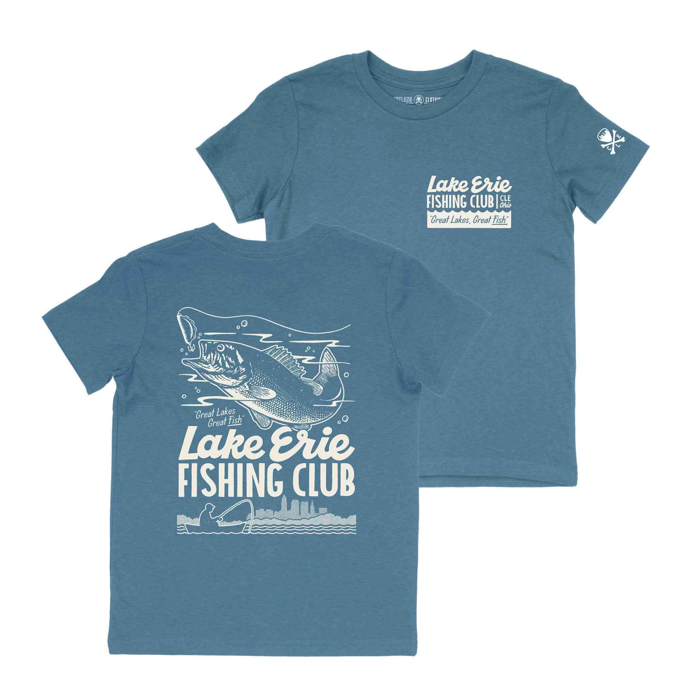 Lake Erie Fishing Club - Youth Crew T-shirt